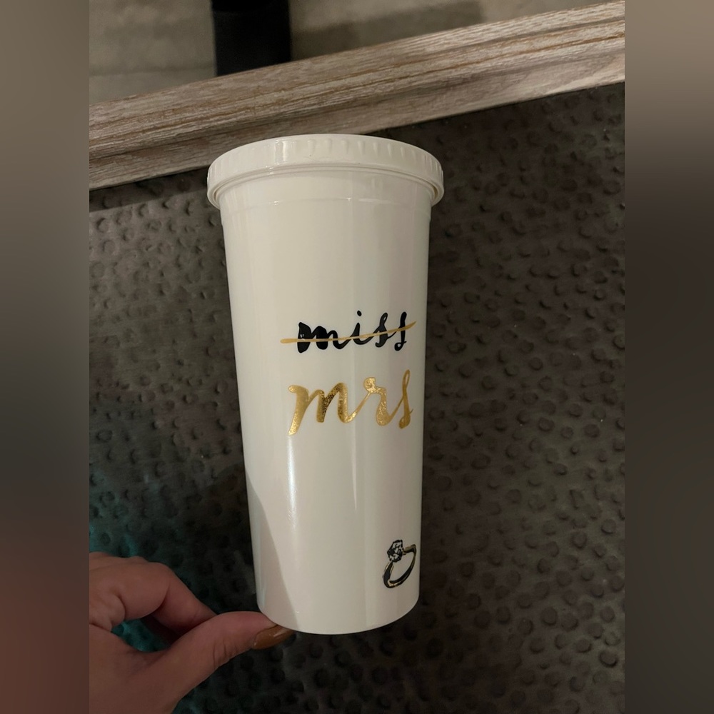 Kate spade wedding tumbler!